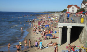 центральный пляж в Зеленоградске фото